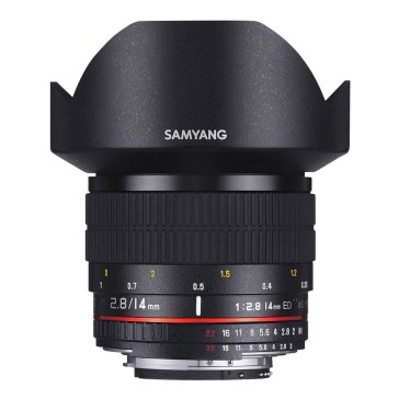 Samyang 14mm f/2.8 IF ED AE para Nikon D100