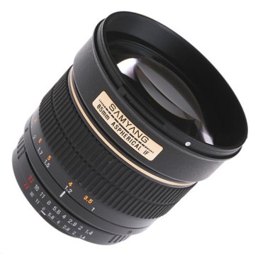 Samyang 85mm f/1.4 IF MC Aspherical Lens Nikon AE for Kodak DCS Pro 14n