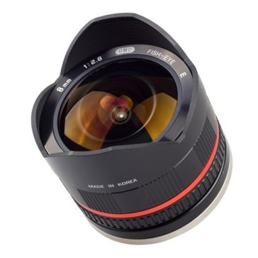 Objectif Samyang 8mm f/2.8 Fish-eye Fuji X Noir pour Fujifilm X-A2