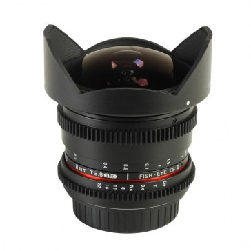Objectif Samyang 8mm T3.8 V-DSLR UMC Nikon pour Nikon D200