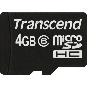 Memoria microSDHC Transcend 4GB Clase 6 