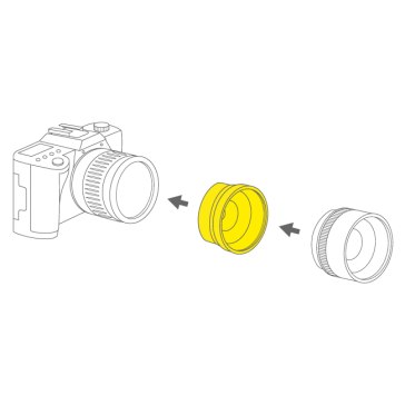 Lens adapter for Canon Powershot A10 / A20 41-46mm