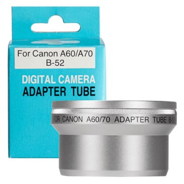 Tube adaptateur pour Canon Powershot A60/A70