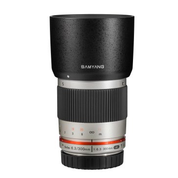 Samyang 300mm f/6.3 ED UMC CS Lens Micro 4/3 Silver for Olympus OM-D E-M10