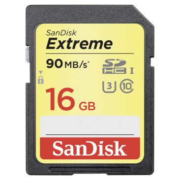 Memoria SDHC SanDisk 16GB Extreme   para Ricoh WG-4 GPS