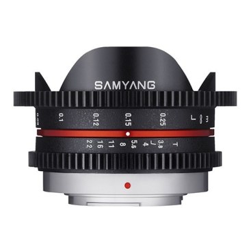 Objetivo Samyang VDSLR 7.5mm T3.8 para BlackMagic Cinema MFT