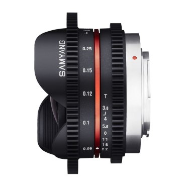 Objetivo Samyang VDSLR 7.5mm T3.8 para BlackMagic Studio Camera 4K Plus G2