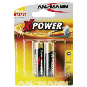 1x2 Pilas alcalinas Ansmann AA X-Power