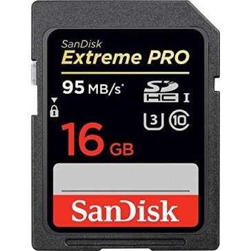 SanDisk 16GB Extreme Pro SDHC Card 95MB/s