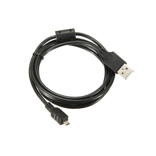 LS2 Câble USB data pour Panasonic Lumix DMC-FZ60 Lumix DMC-LS2 charge noir 