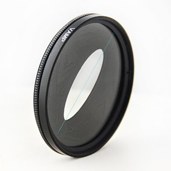 Tbest Filtre d'objectif à effet de lumière bleue 77mm Blue Streak Filter,  Effets Spéciaux Blue Streak Effect Lens optique filtre