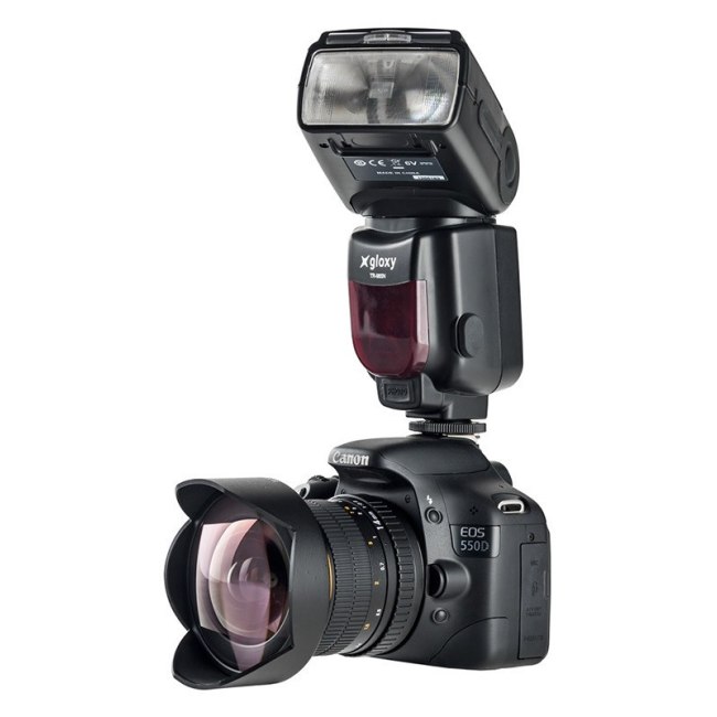 for Canon EOS 5D Mark II Compact LCD Mult-Function Flash e-TTL, e-TTL II, M, Multi