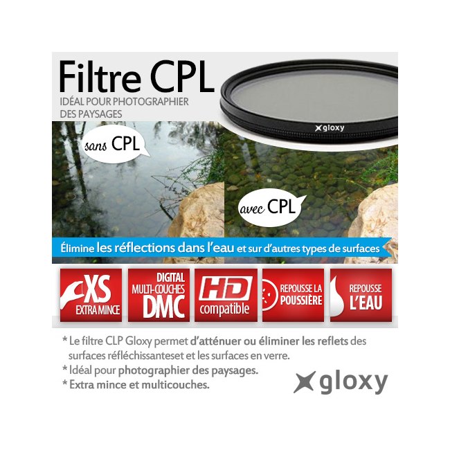 Berlin Optix Premium CPL Filtro Polarizador 55 mm ∙ Filtro polarizador Circular Imagen ∙ Claro antirreflejo de Tus Fotos