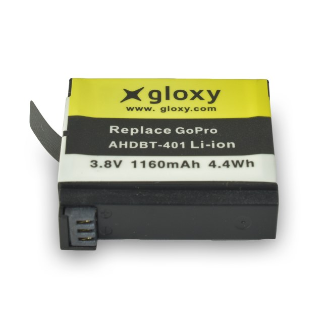Gloxy Batterie GoPro HERO 4 (AHDBT-401) pour GoPro HERO4 Silver