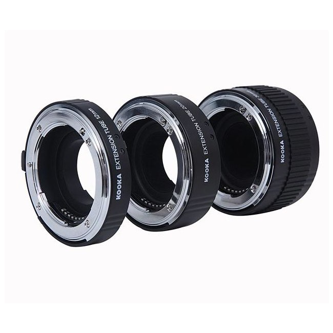 tubos de extensión AF para Nikon 12mm, 20mm, 36mm Aluminio