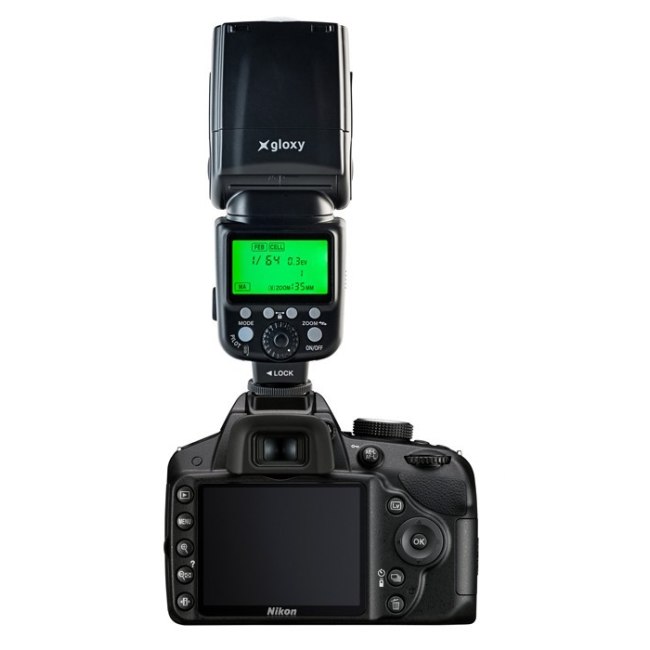 TTL Flash Gloxy TR-985 for Nikon Coolpix P7100