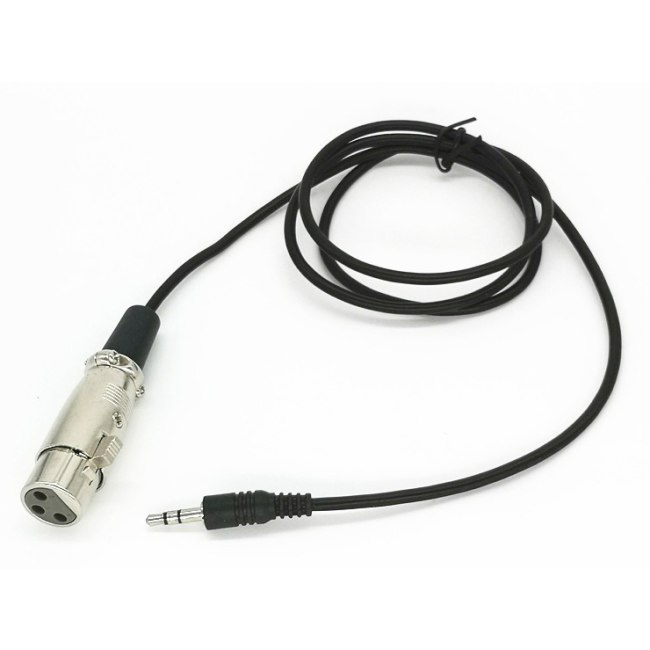 Adaptador Jack 3,5 mm Hembra a XLR Conector de Audio Femenino Jack