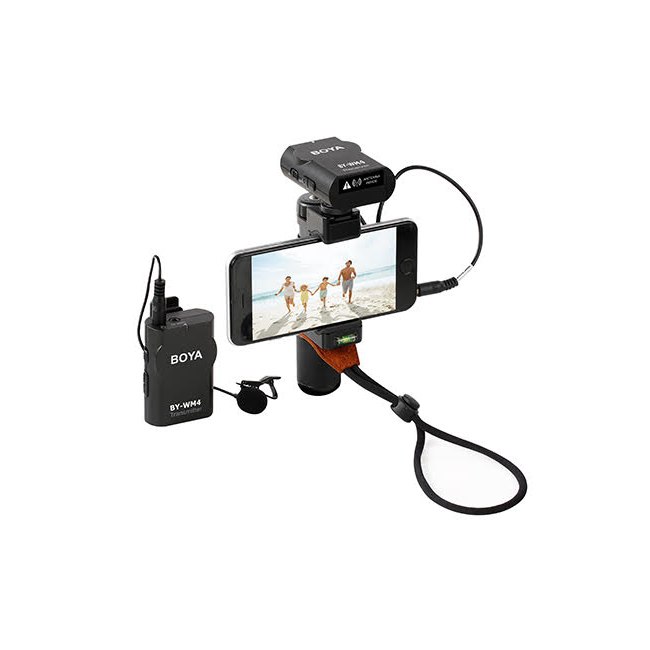 Kit vidéo stabilisateur + micro sans fil pour mobile