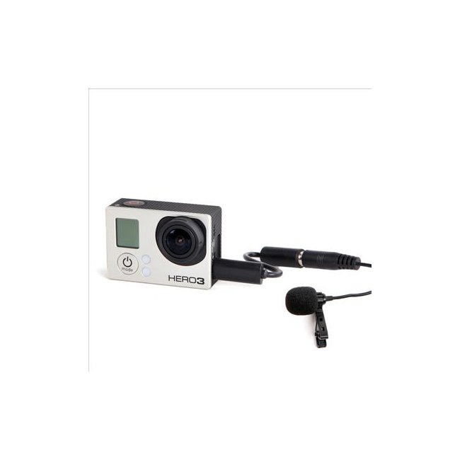 GXU 3,5 mm Microphone cravate - Pour Smartphone pour GoPro Hero4 3