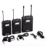 Boya BY-WM8 Dual Channel UHF Wireless Microphone System + 2.5mm Adapter for Panasonic Lumix DMC-FZ100