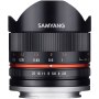 Samyang 8mm f/2.8 II Fish eye Objectif Samsung NX noir
