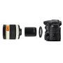 Teleobjetivo Nikon Gloxy 500-1000mm f/6.3 Mirror para Fujifilm FinePix S2 Pro