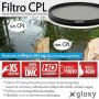 Filtro Polarizador Circular Gloxy para Panasonic Lumix DMC-FZ80 / FZ82