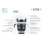 Irix Cine 15mm T2.6 para Fujifilm X-A2