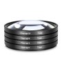 Kit de quatre filtres close-up (+1, +2, +10, +10) pour Sony HDR-AX2000E