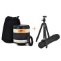 Gloxy Kit 500mm lens f/6.3 for Panasonic and Olympus Micro 4/3 + GX-T6662A Tripod for JVC GY-LS300