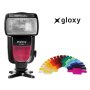 Flash Gloxy GX-F990 Nikon + Triggers Gloxy GX-625N para Nikon D100