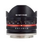 Objectif Samyang 8mm f/2.8 Fish-eye Fuji X Noir pour Fujifilm X-A2