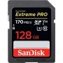 SanDisk Extreme Pro SDXC 128GB Memory Card 170MB/s V30 for Fujifilm X-T4