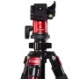 Kit trépied Triopo C-258 + rotule KJ-2 rouge pour Canon EOS 2000D