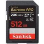 Carte mémoire SanDisk Extreme Pro SDXC 512GB pour Sanyo Xacti VPC-GH1