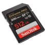 Tarjeta de memoria SanDisk Extreme Pro SDXC 512GB 200MB/s V30 para Pentax Optio WG-10