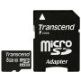Transcend Carte Mémoire MicroSDHC 8GB Classe 10 + adaptateur pour Samsung ST72